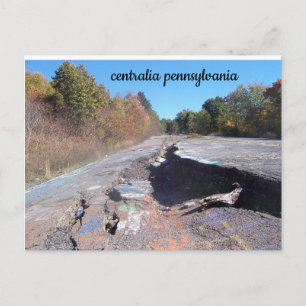 centralia pennsylvania graffiti road vykort