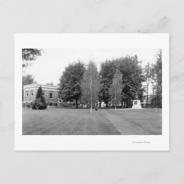 Centralia, WA Town View of City Park-foto Vykort (Framsida)