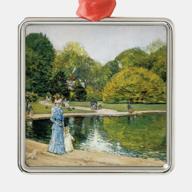 Centralparkens historiska vy (New York) Julgransprydnad Metall (Framsidan)