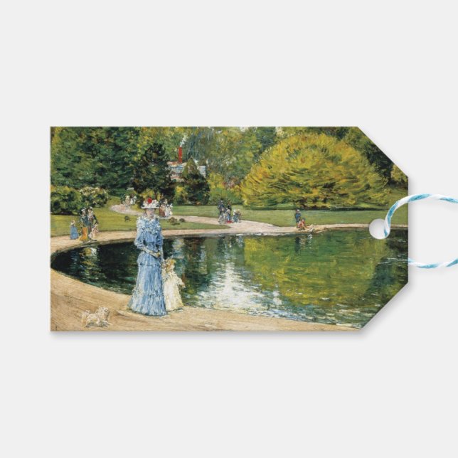 Centralparkens historiska vy (New York) Presentetikett (Framsidan (Horisontell))