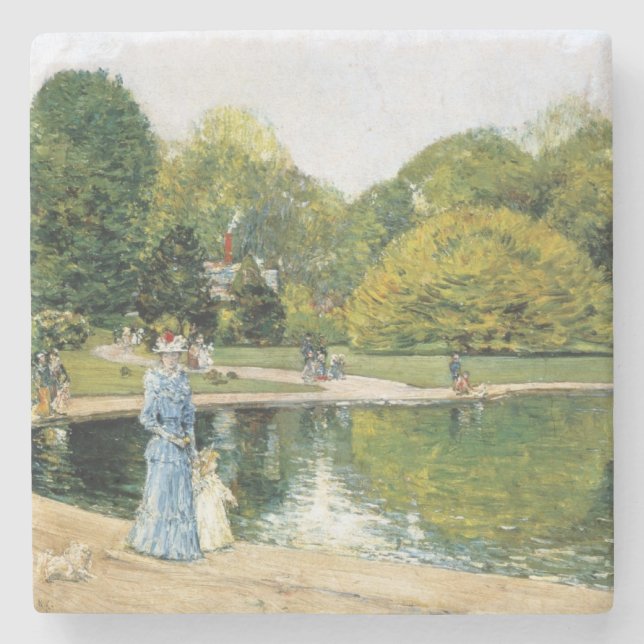 Centralparkens historiska vy (New York) Stenunderlägg (Framsidan)