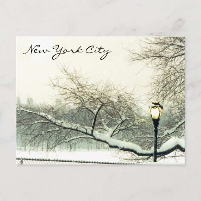 Centralparknyk träd vykort (Framsida)