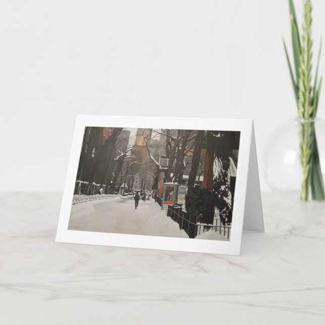 CENTRALPARKZOO I SNÖ KORT (Framsida)