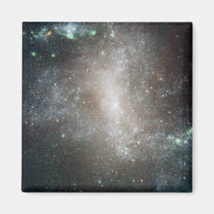 Centralregion av den gallerförsedda spiral galaxe magnet
