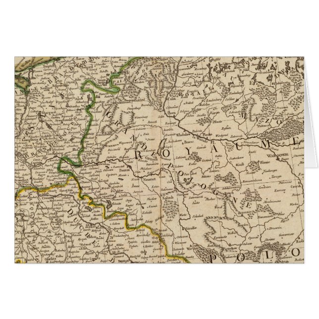 Centralt Tysklant 4 Hälsningskort (Framsidan Horizontal)