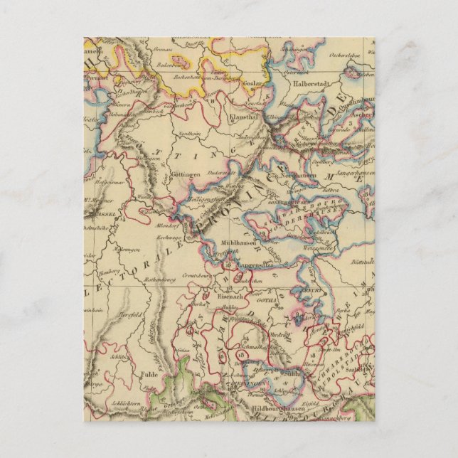 Centralt Tysklant Vykort (Framsida)