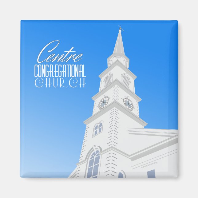 Centre Congregational Church Magnet (Framsidan)