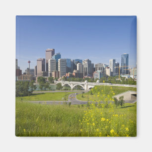 Centre St Bridge och Downtown Calgary, Alberta, 2 Magnet