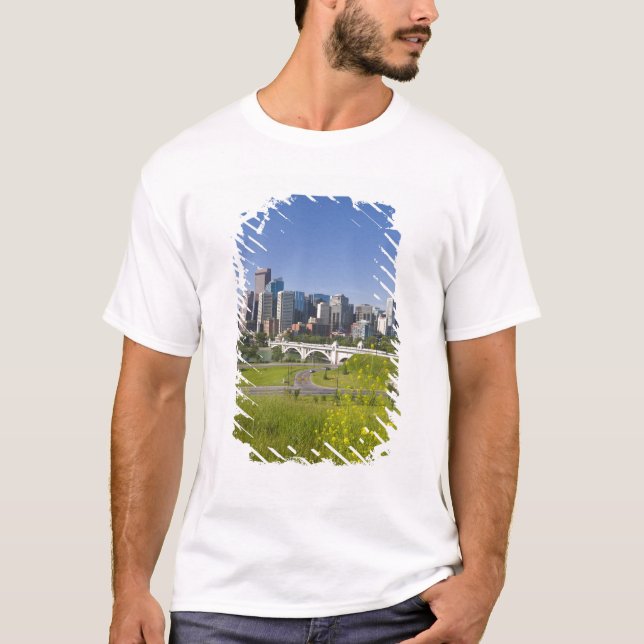 Centre St Bridge och Downtown Calgary, Alberta, 2 T-shirt (Framsida)