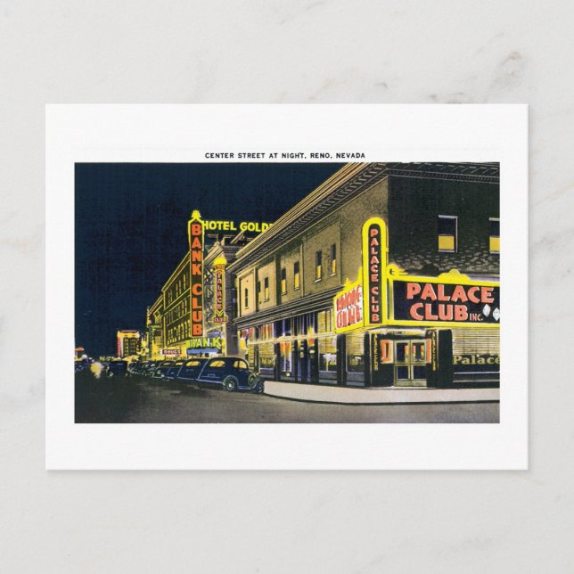 Centre Street, Reno, Nevada Vykort (Framsida)
