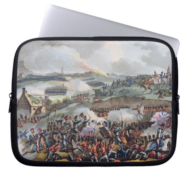 Centrera av den brittiska armén i handling på baen laptop sleeve (Framsidan)