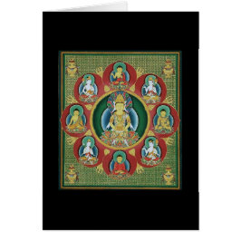 Centrera av en Taizokai Mandala Hälsningskort