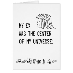 Centrera av mitt universum - kort