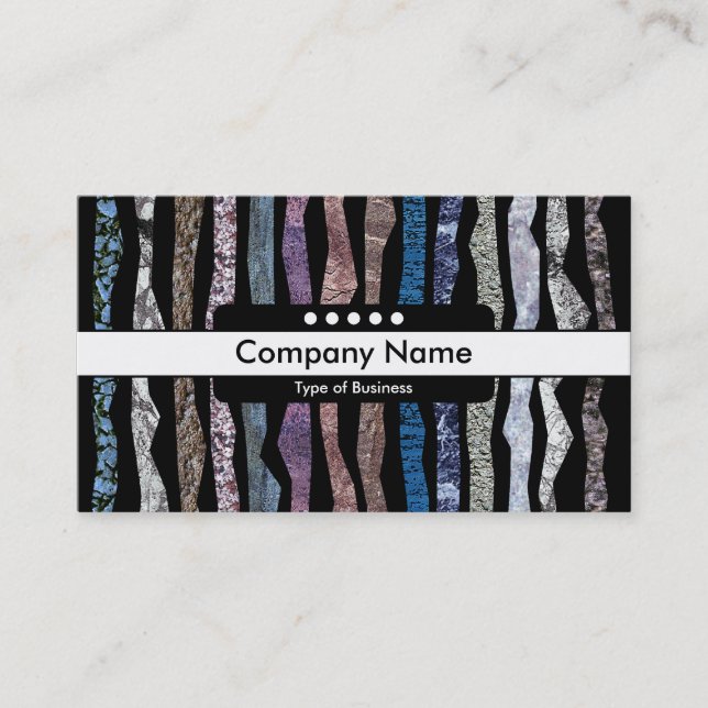 Centrera band 5-prickar - Mineraliskt Rand Visitkort (Framsida)