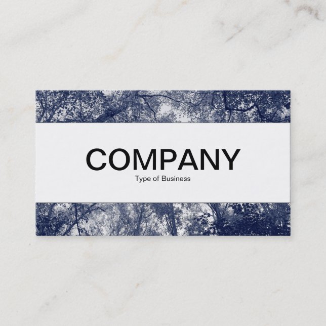 Centrera band - blå höst visitkort (Framsida)