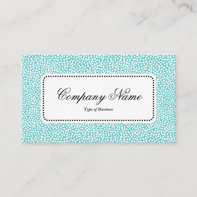 Centrera etikett v5 - Slumpmässiga fläckar - Vitt  Visitkort (Framsida)