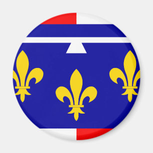 Centrera frankrikeflagga magnet