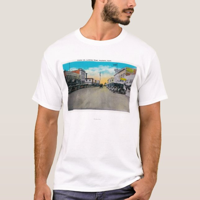 Centrera gatan tittar WestAnaheim, CA Tee Shirt (Framsida)