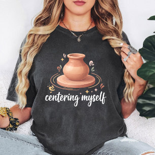 Centrera Mig Krukmakarlera Hjul Design T Shirt
