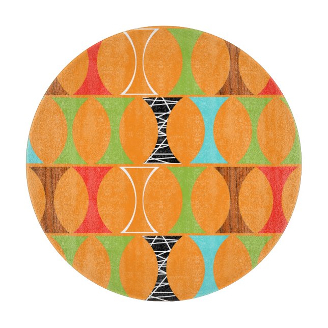 Centrera Mönster i den moderna Orangen i mitten av (Framsidan)