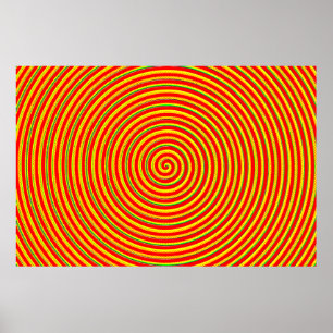 Centrera regnbågsspiraler poster