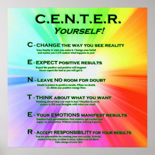 CENTRERA SIG Yourself! Ljusa färger Poster