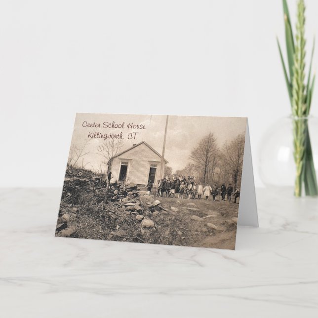 Centrera skolar hushälsningkortet kort (Framsida)