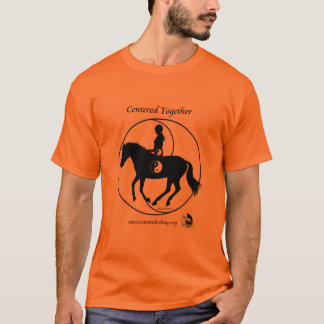 Centrerat tillsammans grundläggande text t shirt