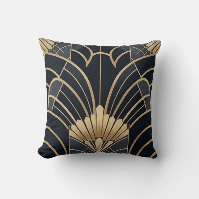 Centret 2 - Art Deco Mönster Blend Dekorativ kudde (Framsida)