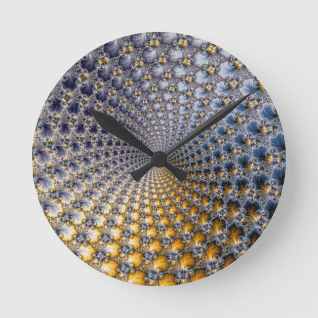 Centrifractality - Fractalkonst Rund Klocka (Framsida)