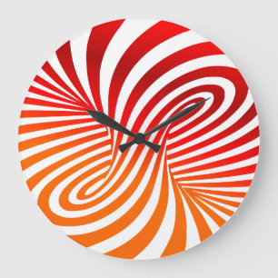 Centrifugal Illusion Acrylic Clock Stor Klocka