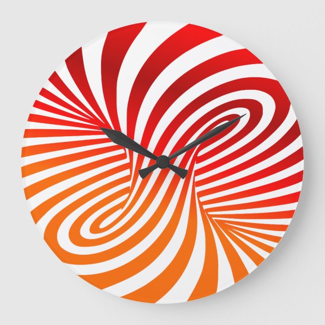 Centrifugal Illusion Acrylic Clock Stor Klocka (Framsida)