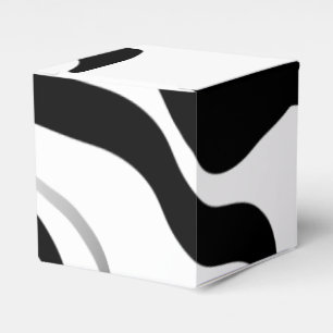 Centrifugering: Abstrakt, svartvitt Presentaskar