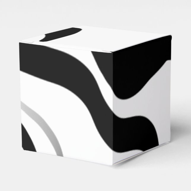 Centrifugering: Abstrakt, svartvitt Presentaskar (Framsidan Sidan)