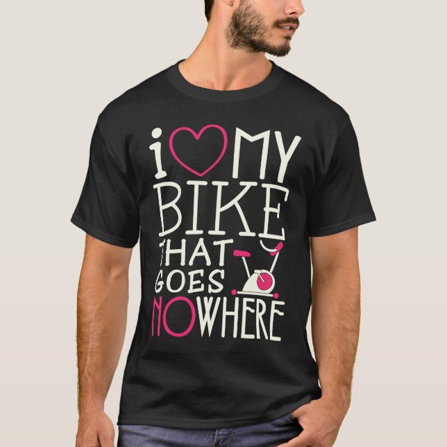 Centrifugeringsklass Kärlek: Mitt bike Indoor Spin T Shirt (Framsida)