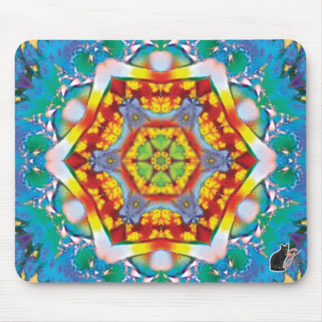 Centris Kaleidoscope Mouse Pad Musmatta (Framsidan)