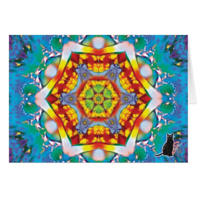 Centris Kaleidoscopekort Hälsningskort (Framsidan Horizontal)