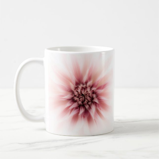 Centrum för Rosa Dahlia Kaffemugg (Vänster)
