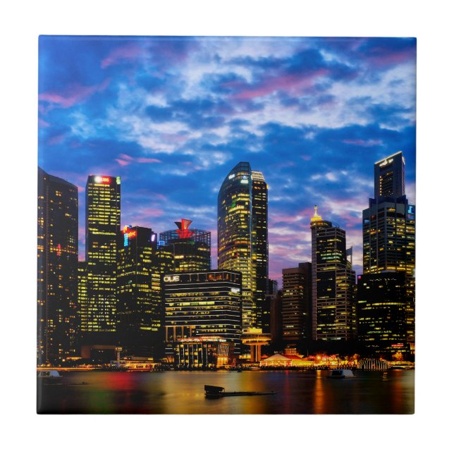 Centrum i centrala städer kakelplatta (Framsidan)