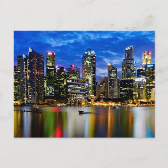 Centrum i centrala städer vykort (Framsida)