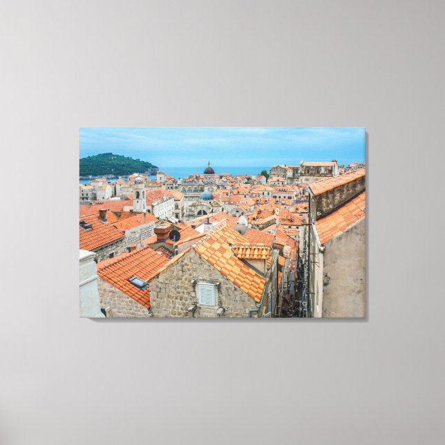 Centrum i Dubrovnik Canvastryck (Framsida)