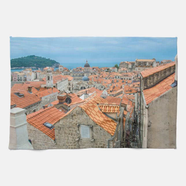 Centrum i Dubrovnik Kökshandduk (Horisontell)