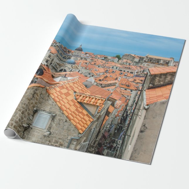 Centrum i Dubrovnik Presentpapper (Utrullad)