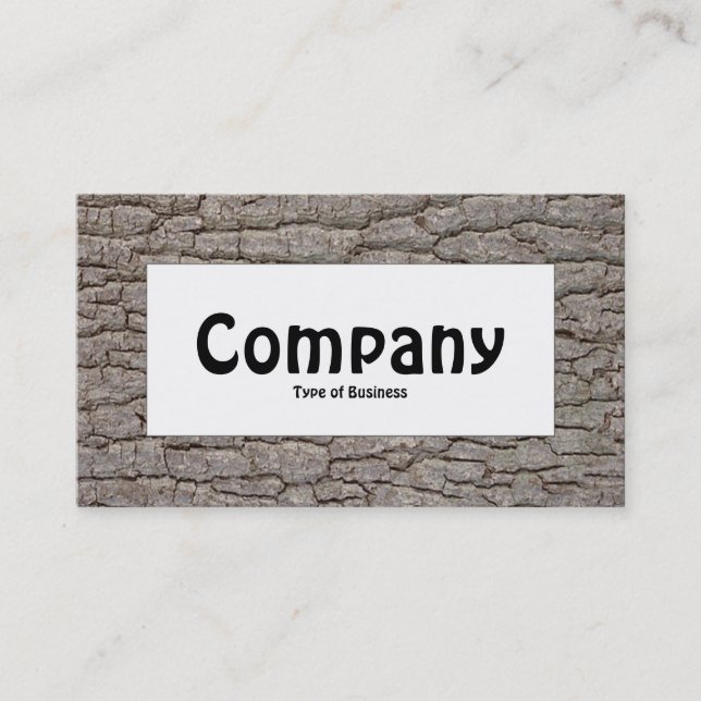 Centrumets etikett - Bark 01 Visitkort (Framsida)