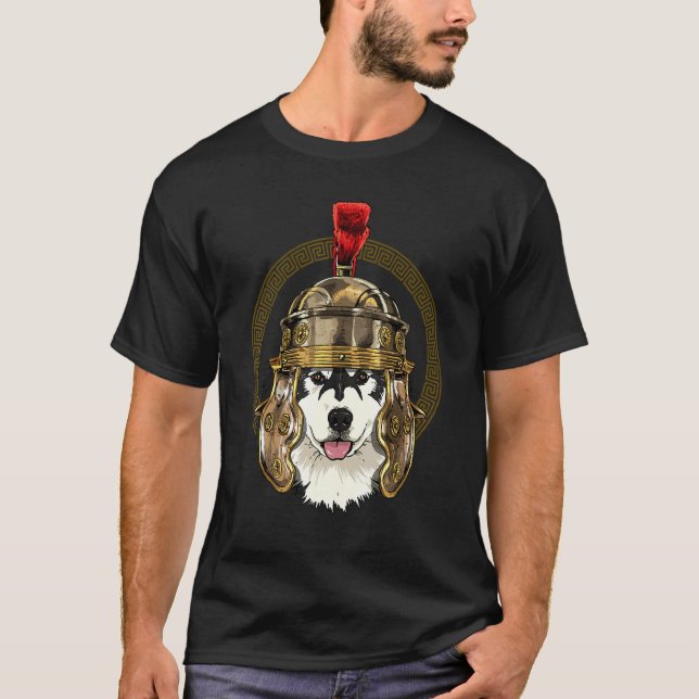 Centurion Alaskan Malamute Ancient Rome Roman Empi T Shirt (Framsida)