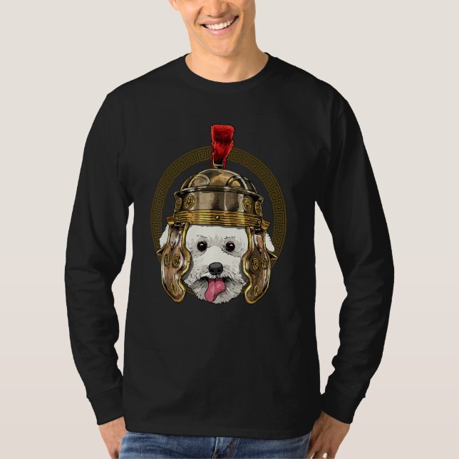 Centurion Bichon Frise Antikens Rom Romarriket D T Shirt (Framsida)
