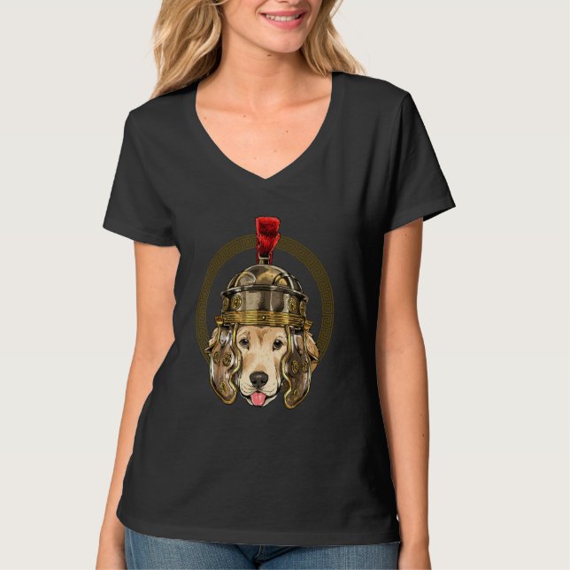 Centurion Labrador Retriever Ancient Rom Roman Em T Shirt (Framsida)