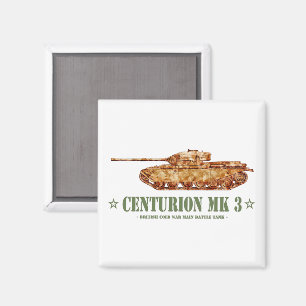 Centurion MK 3 Tank British MBT of Kall Krig Magnet