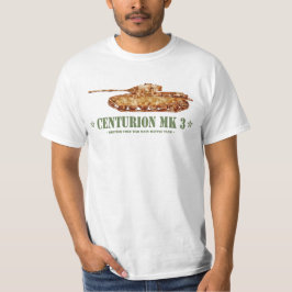 Centurion MK 3 Tank British MBT of Kall Krig T Shirt