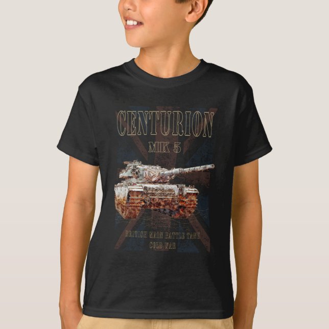 Centurion MK 5 MBT. British Main Battle Tank T Shirt (Framsida)